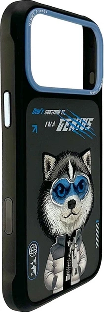 Панель Nimmy Cool&Cute 2.0 Wolf для Apple iPhone 17 Pro Black (6971080313929) - зображення 3