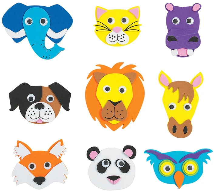 Набір для творчості Colorations пінні мордочки тварин 60 елементів ANIFACE (191487003841) - зображення 2