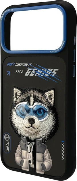Панель Nimmy Cool&Cute 2.0 Wolf для Apple iPhone 17 Pro Max Black (6971080313943) - зображення 2