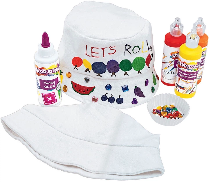 Набір для творчості Colorations полотно капелюх рибалки 10 елементів BUCKHAT (191487035088) - зображення 2