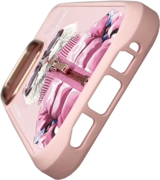 Etui plecki Nimmy Cool&Cute 2.0 Cat do Apple iPhone 16 Pro Pink (6971080319433) - obraz 3