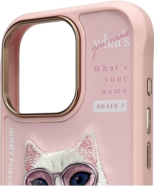 Etui plecki Nimmy Cool&Cute 2.0 Cat do Apple iPhone 16 Pro Pink (6971080319433) - obraz 5