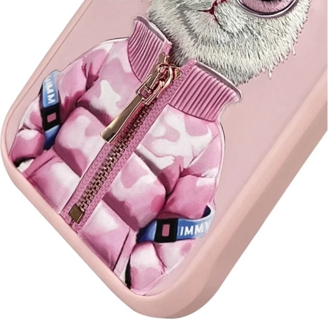 Etui plecki Nimmy Cool&Cute 2.0 Cat do Apple iPhone 16 Pro Pink (6971080319433) - obraz 6
