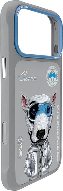 Панель Nimmy Cool&Cute 2.0 Dog для Apple iPhone 17 Pro Max Gray (6971080313974) - зображення 3