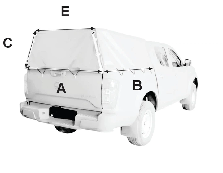 Тент DniproTent на Nissan Navara тип2 Темно-серый - изображение 2