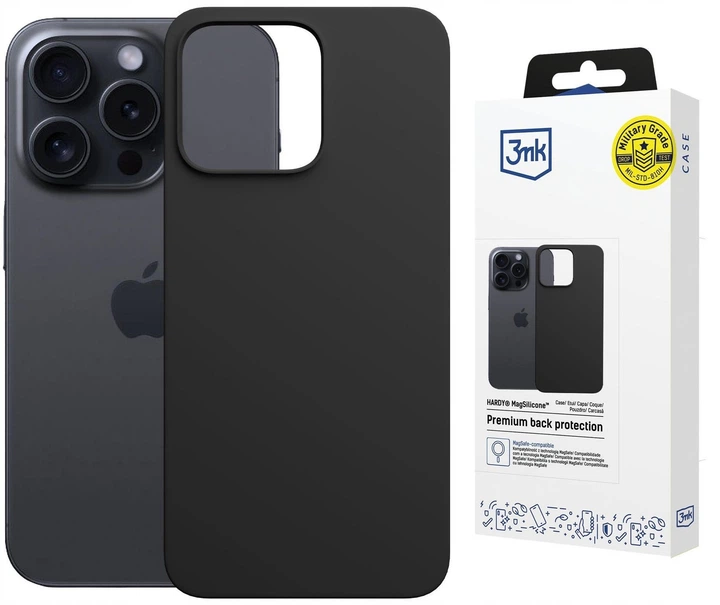 Etui 3MK Hardy MagSilicone do Apple iPhone 16 Pro Graphite (5903108661461) - obraz 5