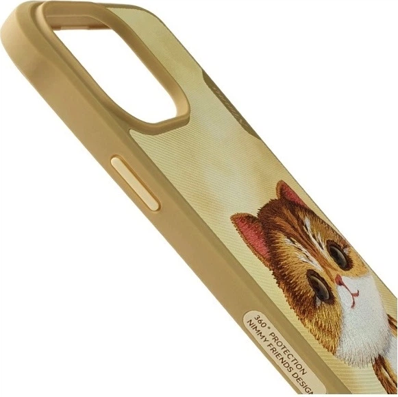 Панель Nimmy Big Eyed Pet 2.0 Cat для Apple iPhone 15 Pro Khaki (6971080317422) - зображення 4