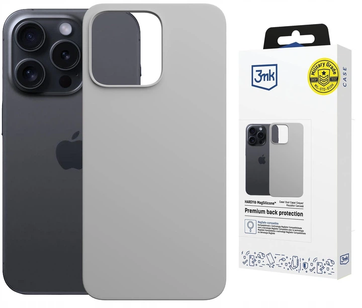 Etui 3MK Hardy MagSilicone do Apple iPhone 16 Pro Titanium (5903108661942) - obraz 4