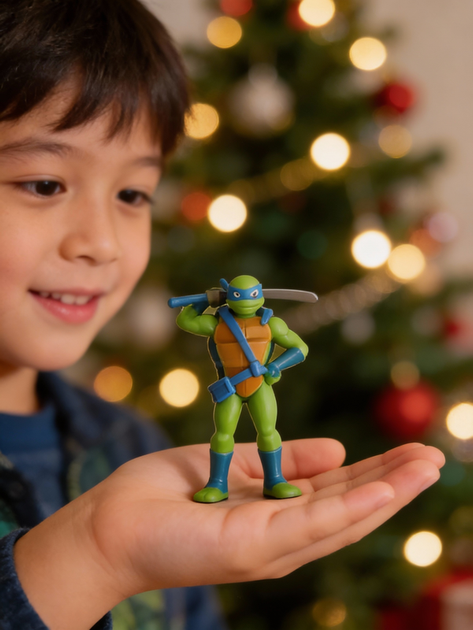 Фигурка Черепашки Ниндзя Леонардо штампик печатка TMNT Ninja Turtles Leonardo 7см - Фото 3 Фигурка Черепашки Ниндзя Леонардо штампик печатка TMNT Ninja Turtles Leonardo 7см - изображение 3
