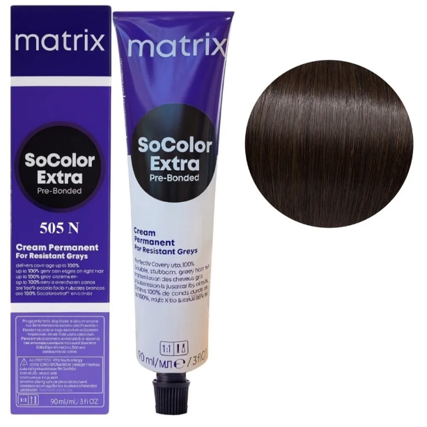 Крем-краска для волос Matrix Socolor Beauty Extra №505N Шатен мокко 90 мл (26599WB) - Фото 1 Крем-краска для волос Matrix Socolor Beauty Extra №505N Шатен мокко 90 мл (26599WB) - изображение 1