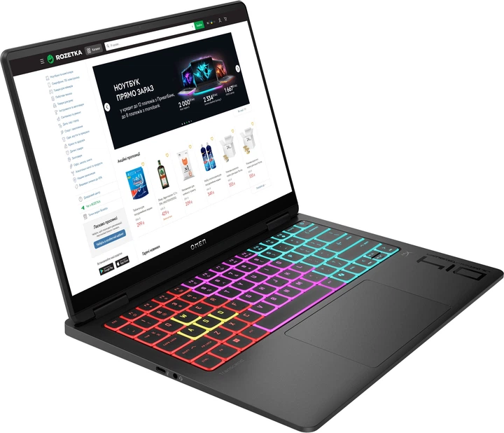 Ноутбук HP OMEN Transcend 14-fb1017ua (C9RZ9EA) Shadow Black - зображення 2