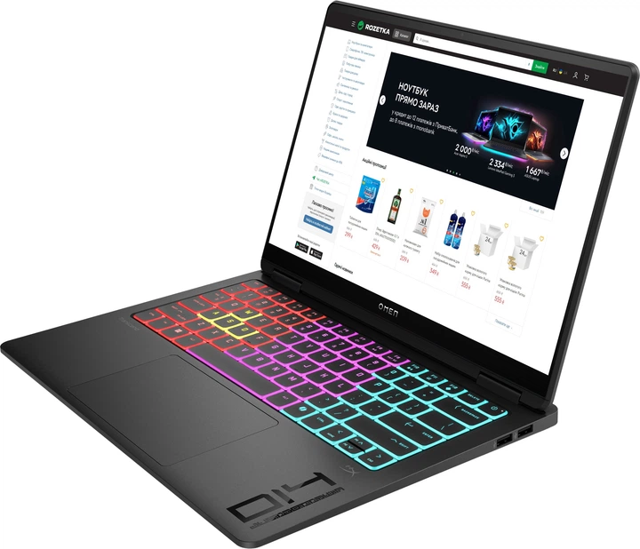Ноутбук HP OMEN Transcend 14-fb1017ua (C9RZ9EA) Shadow Black - зображення 3