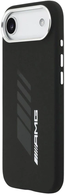 Etui AMG Silicone Oversize Rhombs MagSafe do Apple iPhone Air Black (3666339542153) - obraz 2