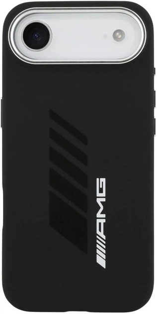 Etui AMG Silicone Oversize Rhombs MagSafe do Apple iPhone Air Black (3666339542153) - obraz 3