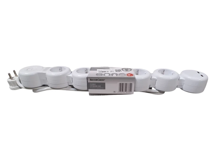 Гнучкий мережевий фільтр SilverCrest 5 розеток 2 USB-A 1,5 м подовжувач переноска (P1-00321) - зображення 5