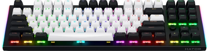 Klawiatura przewodowa Hator Gravity TKL US layout USB Black (8721249196003) - obraz 2