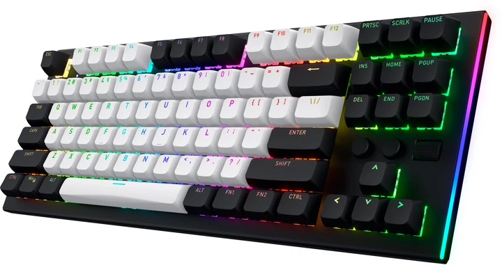 Klawiatura przewodowa Hator Gravity TKL US layout USB Black (8721249196003) - obraz 3