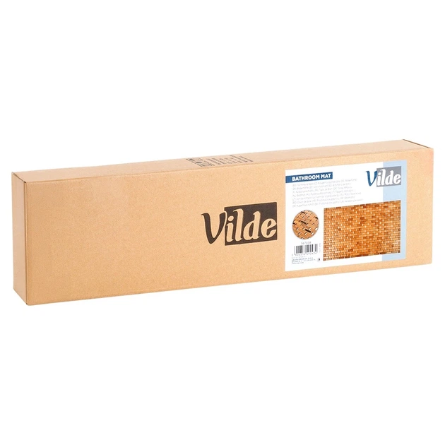 Mata do wanny Vilde 567038 antypoślizgowa bambusowa 50 x 80 cm (5904316492434) - obraz 4
