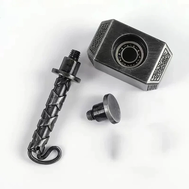 Металлический спиннер антистресс Premium Spinner, игрушка для снятия стресса "Thor Black" - изображение 2