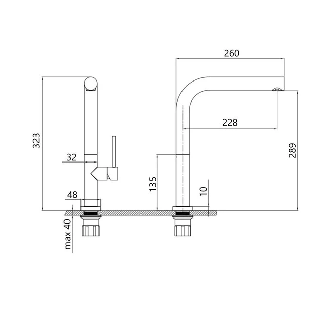 Змішувач для кухні Qtap Zdenek QTZDN9032103FC Brushed Nickel PVD - Фото 2 Змішувач для кухні Qtap Zdenek QTZDN9032103FC Brushed Nickel PVD - зображення 2