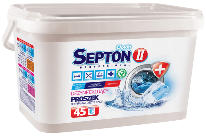 Порошок для прання Clovin Septon II дезінфікуючий 5.17 кг (5900308772980) - зображення 2