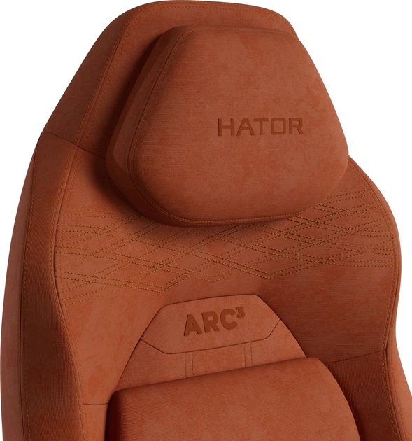 Крісло для геймерів Hator Arc 3 L Velour Orange (HTC3449L) - зображення 6