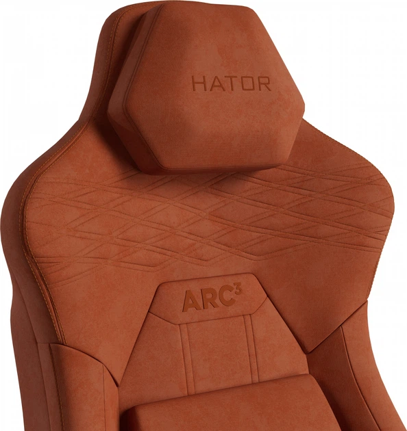 Крісло для геймерів Hator Arc 3 XL Velour Orange (HTC3449XL) - зображення 4