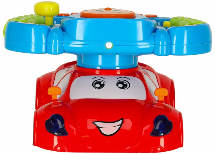 Zabawka interaktywna KIK Kierownica symulator muzyka światła projektor (5903039759206) - obraz 4