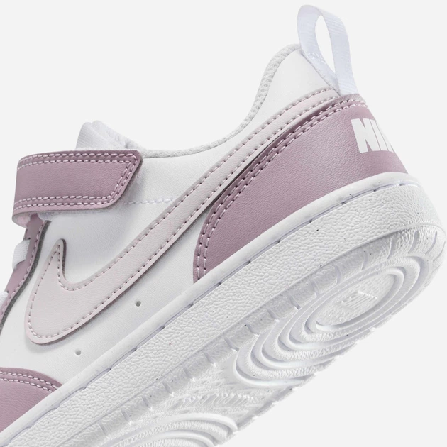 Sneakersy dziecięce dla dziewczynki na rzepy Nike Court Borough Low Recraft (Ps) DV5457-134 35 (3US) Białe (198484294593) - obraz 8