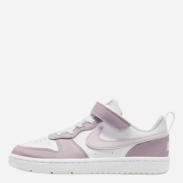 Sneakersy dziecięce dla dziewczynki na rzepy Nike Court Borough Low Recraft (Ps) DV5457-134 32 (1US) Białe (198484292223) - obraz 3