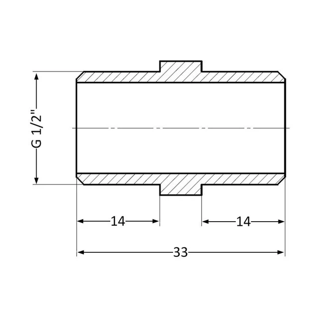 Ниппель Thermo Alliance Standart 1/2" ЗР SD4071515L - изображение 2