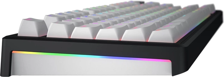 Klawiatura bezprzewodowa HATOR Skyfall 80 Aurum Lemon US layout Wireless/Bluetooth/USB Black-White (HTK3180) - obraz 6