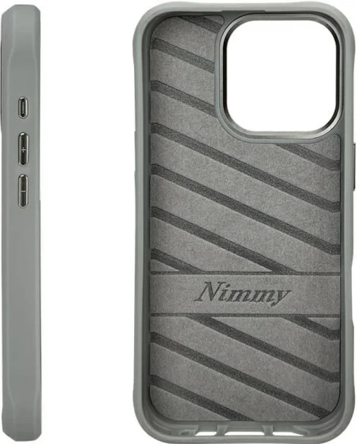 Etui plecki Nimmy Cool&Cute 2.0 Bear do Apple iPhone 16 Pro Grey (6971080319495) - obraz 2