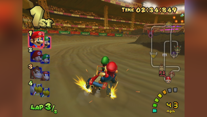 Игра Nintendo GameCube Mario Kart: Double Dash Europe Английская Версия Б/У - изображение 2