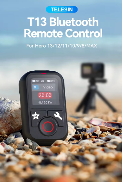 Пульт водонепроницаемый для GoPro HERO 13, 12, 11, 10, 9, 8, MAX с креплением TN779 - изображение 2