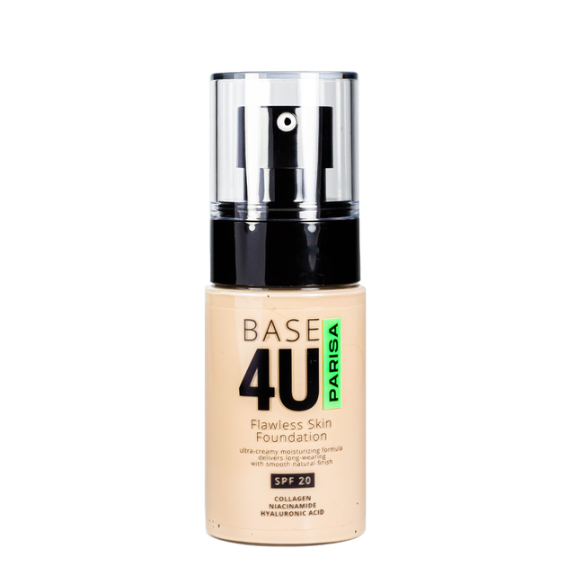 Тональний крем для обличчя Parisa Cosmetics Base4U № 21 medium beige - зображення 2