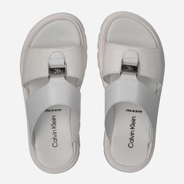 Sandały damskie Calvin Klein V4B2-83360-1915530 38 24 cm Białe (8054491105517) - obraz 4