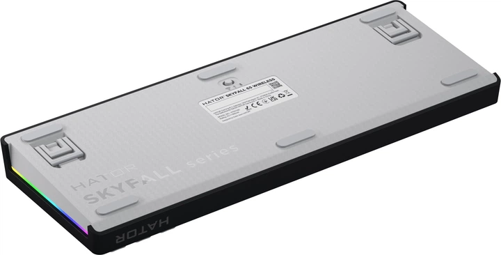 Klawiatura bezprzewodowa HATOR Skyfall 65 Aurum Sterling US layout Wireless/Bluetooth/USB Black-White (HTK3160) - obraz 7
