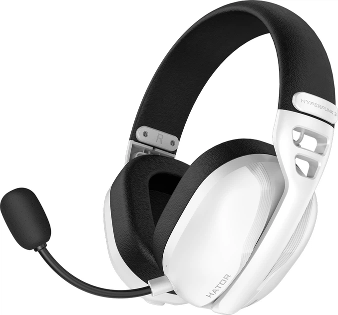 Słuchawki Hator Hyperpunk 3 Wireless White (8721249196843) - obraz 2