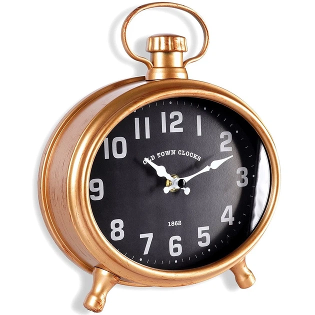 Настінний годинник Vilde 569952 Чорний Золотий будильник 20.5 x 24 см (8720573881999) - зображення 2