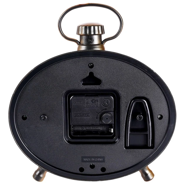 Настінний годинник Vilde 569952 Чорний Золотий будильник 20.5 x 24 см (8720573881999) - зображення 3