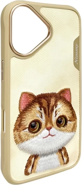 Панель Nimmy Big Eyed Pet 2.0 Cat для Apple iPhone 16 Khaki (6971080319723) - зображення 2