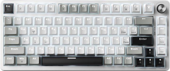 Клавіатура GamePro Genesis MK126 Silverlight White - Фото 1 Клавіатура GamePro Genesis MK126 Silverlight White - зображення 1