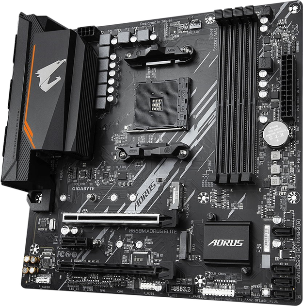 Материнська плата Gigabyte B550M AORUS ELITE 1.3 Socket AM4 (B550M AORUS ELITE 1.3) - зображення 2