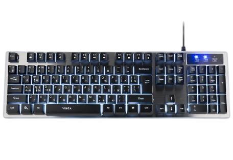 Клавіатура Vinga KBG839 Black - Фото 1 Клавіатура Vinga KBG839 Black - изображение 1
