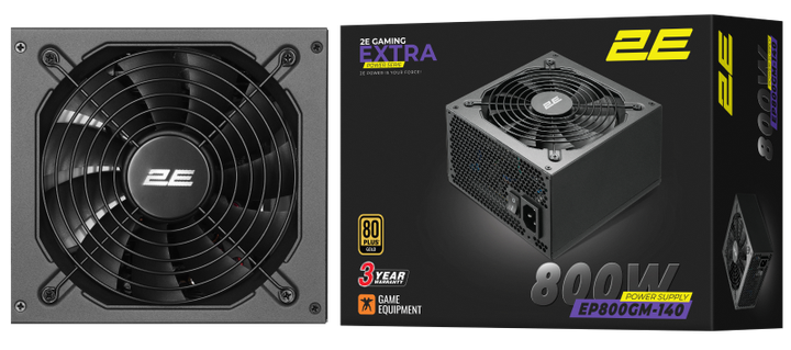 Блок живлення 2E Extra Power 2E-EP800GM-140 800W 80+ Gold (2E-EP800GM-140) - зображення 2