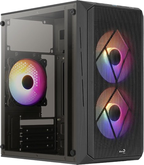 Корпус AeroCool CS-107-A-BK-v2 600W FRGB Black (ACCX-PC14002.11) - зображення 2