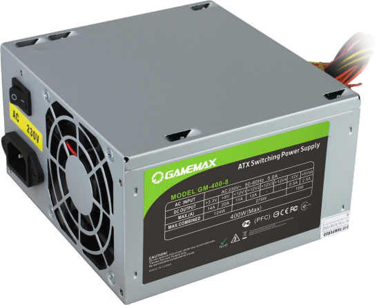 Блок живлення GameMax GM-400W-PFC 400W (GM-400W-PFC) - изображение 2