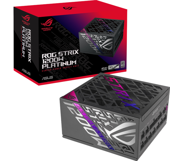 Блок живлення ASUS ROG STRIX 1200W 80+ Platinum (90YE00W0-B0NA00) - изображение 3