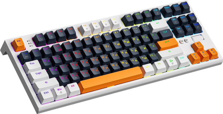 Клавіатура GamePro MK180W Red Hot-Swap RGB White - Фото 2 Клавіатура GamePro MK180W Red Hot-Swap RGB White - зображення 2